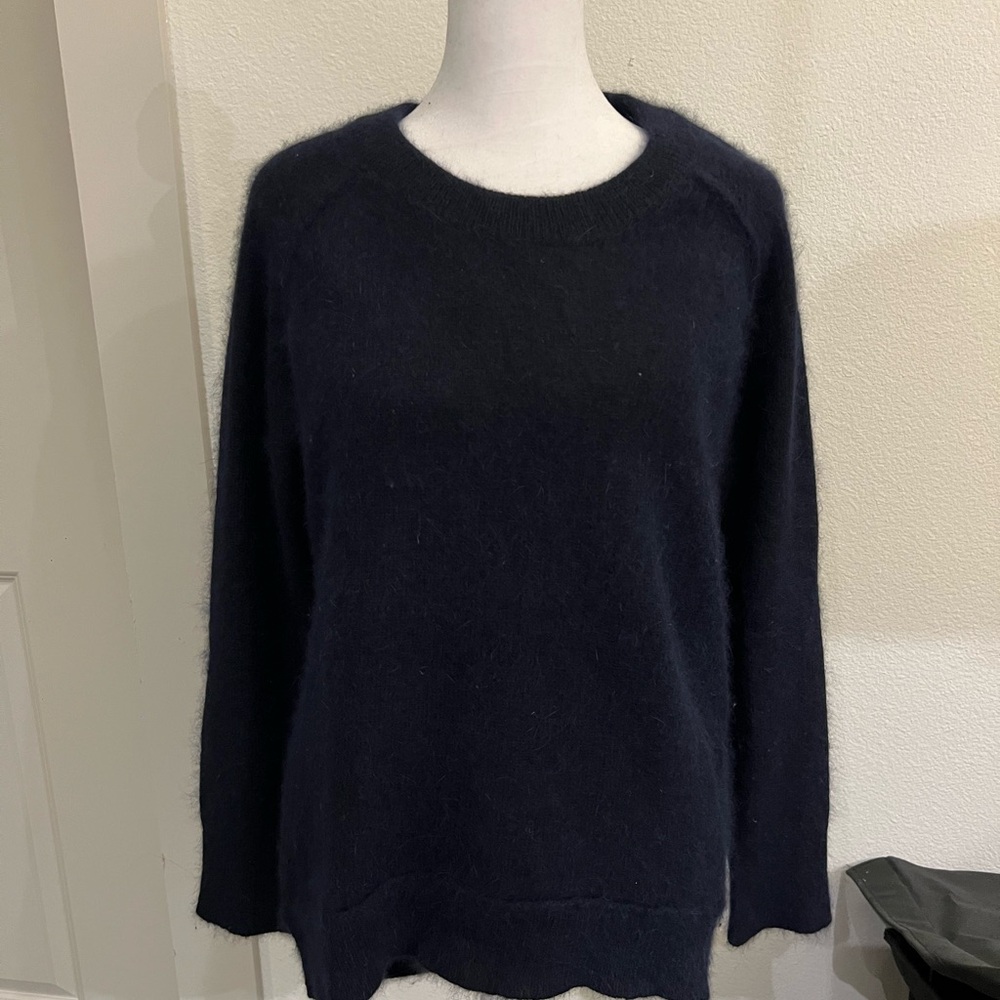 Women's soft dark Navy long Sweater